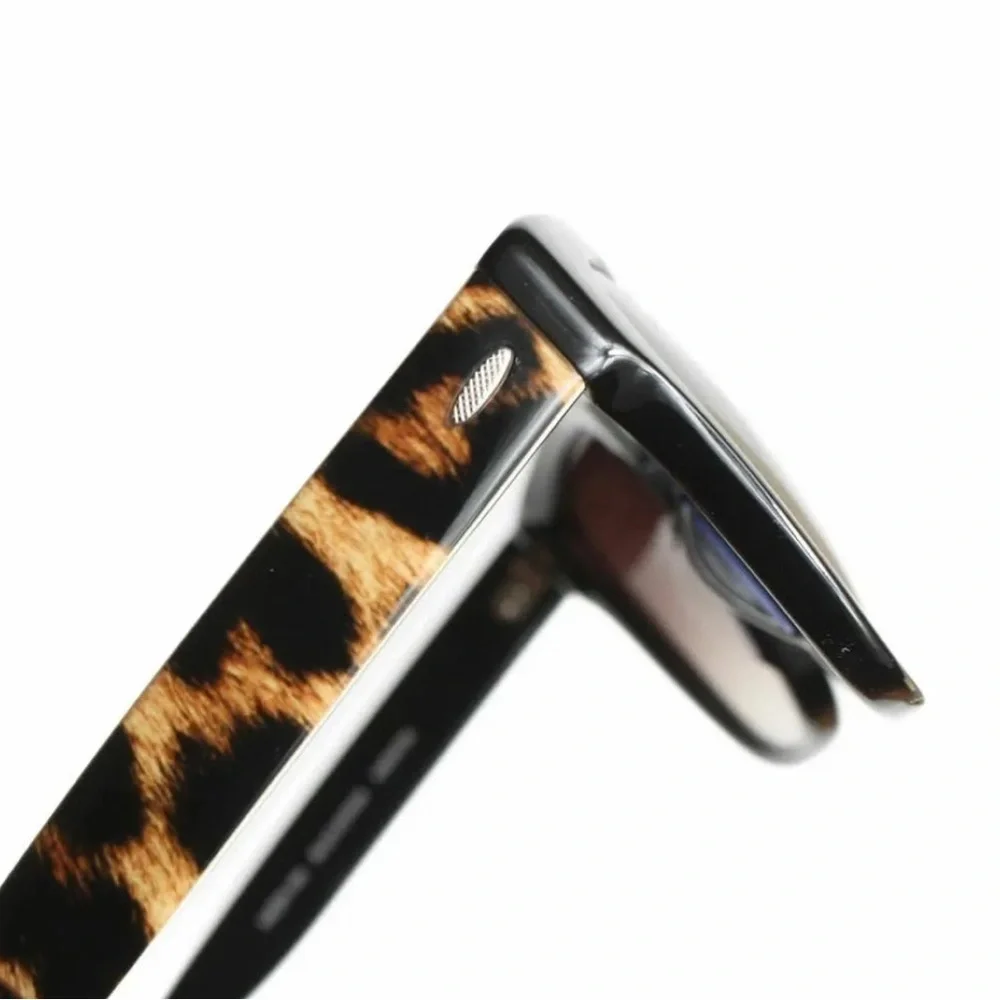 BARTON PERREIRA WOMENS SUNGLASSES AMBROSE 54 19 140 BLACK LEOPARD LENS GOLD RUSH